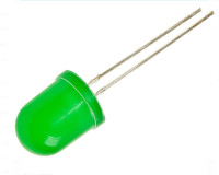 L-793GD Dioda LED 8mm zielona 20-70mcd 60° dyfuzyjna