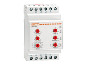 Przekaźnik nadzoru napięcia, częstotliwości, zaniku fazy, przerwy w przewodzie N 380-440V AC PMV80NA440