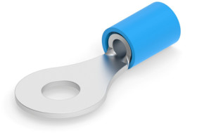 Insulated ring cable lug, 1.04-2.62 mm², AWG 16 to 14, 5 mm, blue, 324533