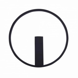 Lampa sufitowa nowoczesna CORIT czarny, LED 18W 4000K na bazie okręgu - E82907-82 Zuma Line