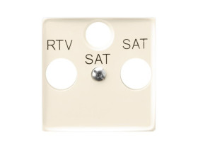 ARIA Pokrywa gniazda RTV-SAT z dwoma wyjściami SAT ecru PGPA-U2S/27 OSPEL