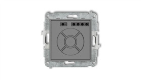 Mini Elektroniczny Sterownik Roletowy (Przycisk Strefowy) Szary Mat 27Msr-5