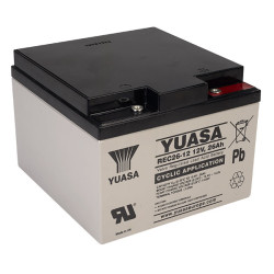 Yuasa REC26-12I Deep Cycle Cyclic Industrial VRLA Battery 12V 26Ah