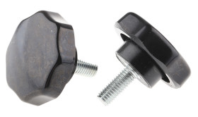 Pokrętło mocujące M8 długość gwintu: 20mm średnica pokrętła 44mm średnica gwintu: 8mm Z wieloma pokrętłami Kołek