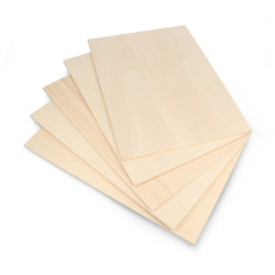 Sklejka topolowa - 4mm - 210x297mm - 5szt.