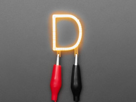 Adafruit Alphabet LED Filament - Warm White Letter "D"
