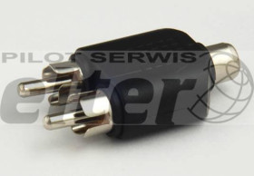 Gniazdo cinch/RCA - 2x wtyk cinch/RCA