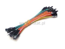 Zestaw przewodów żeńsko-żeńskie Ż-Ż 10szt 10cm