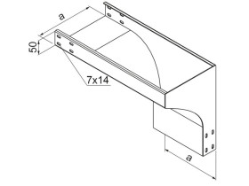 Kolanko redukcyjne KRPZP200H50 prawe grubość blachy 1,5mm 354420 BAKS
