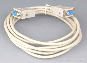 Kabel "null modem"; dł 2m; gniazdo DSUB09 na gniazdo DSUB09;