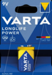 04922121411 Longlife Power, alkaline battery, 9 V block, pack of 1