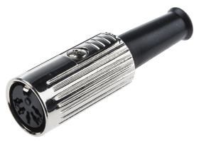 Gniazdo Din 5 -pinowe Żeński Montaż na kablu 60 V AC