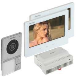 ZESTAW WIDEODOMOFONOWY DS-KIS705EY/2MONITORS Hikvision