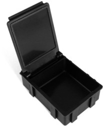 ESD small parts container, black, (L x W x D) 41 x 37 x 15 mm, 9-323-VE10