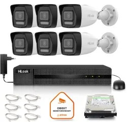 Zestaw monitoringu Hilook by Hikvision 6 kamer IP IPCAM-B6-30DL 6MP PoE