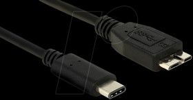 83677 USB 3.1 C-Stecker &gt; USB Micro-B St. 1,0 m black
