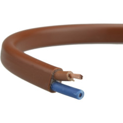Przewód OMYP 300V 2x0,75 Brązowy Płaski H03VV-F