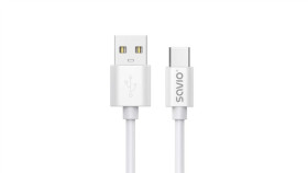 Savio Kabel Usb-A – Usb-C, 3 M, Biały, Cl-168