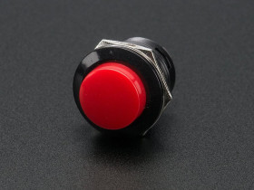 Adafruit 16mm Panel Mount Momentary Pushbutton - Red