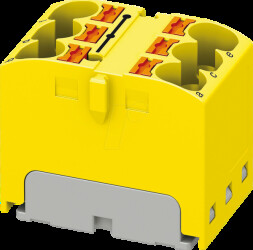3273796 PTFIX distributor block, 6x4, yellow