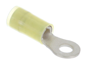 Zacisk oczkowy Ø , M4 izolowany Żółty Molex