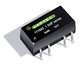 Gaptec 1T10A2_1212D1.5UP_TR Przetwornica DC/DC 1T10A2_1.5UP, SMD-10, 1 W, 42 mA, 1 szt.