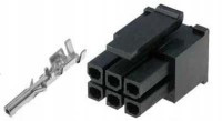 TMF06-G Złącze mocy, gniazdo na kabel - 6pin (z terminalami) raster gniazda: 3.0mm