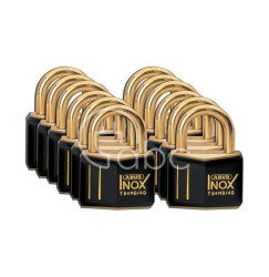 Kłódka LOTO mosiężna, szekla 21 mm, czarna (12 szt.), 051359