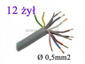 Przewód sterowniczy LiYY 12x0,5mm