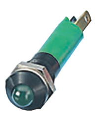 Lampka kontrolna do montażu panelowego 12V, zielona 8mm LED Czarny CML Innovative Technologies