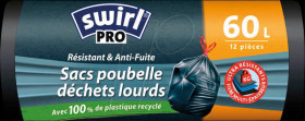 1183 swirl heavy-duty bags PROFI 1183, 60 l, pack of 12