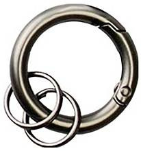 Basi Kółko do kluczy 0006-0156 4026434178845 szary (matowy), czarny 10 szt.