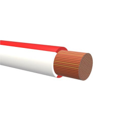 Przewód jednożyłowy linkowy 1,5 mm2 Czerwony/Biały NEMIQ PVC dł. 18m 1