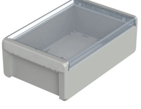 PC enclosure, (L x W x H) 271 x 170 x 90 mm, light gray (RAL 7035), IP66, 96026335