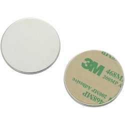 TruComponents 524726 Magnetic pad N35-3502 Silver (&#xD8;) 35 mm