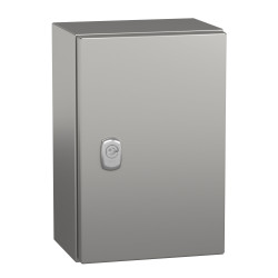 Szafka ścienna rozdzielcza 300 mm 200 mm 150mm Stal nierdzewna typu 304 Schneider Electric, z drzwiami zwykłymi