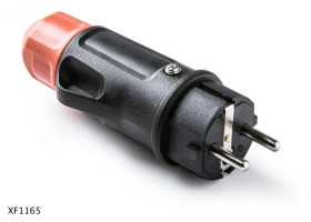 Wtyczka RED WT1 z dławikiem IP54 2P+Z 16A/250V czarny XF1165