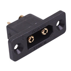 XT90E-M Male 2-Pin Gold Plated Panel Mount Connector 30A AMASS