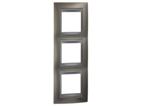 UNICA TOP Ramka 3 potrójna pionowa nikiel mat MGU66.006V.039 SCHNEIDER ELECTRIC