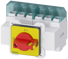Rozłącznik bezpieczeństwa w obudowie 6-biegunowy-biegunowy 25A Siemens Montaż panelowy 9,5kW