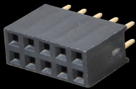 094-2-010-0-NFX-YS0 Sockets 2.54 mm, 2X05, straight