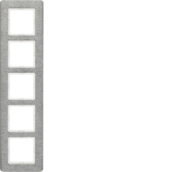 Berker Q.7 Ramka pięciokrotna pionowa stal szlachetna 10156083