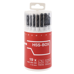 Zestaw wierteł RS PRO Wiertło kręte HSS-G 19 szt.