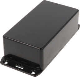 ABS enclosure, (L x W x H) 120 x 65 x 40 mm, black (RAL 9005), IP54, 1591CFLBK