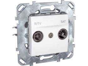 UNICA Gniazdo antenowe RTV/SAT końcowe biel polarna MGU50.454.18Z SCHNEIDER ELECTRIC