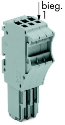 Gniazdo 1-przewodowe X-COMS 10-biegunowe szare 2020-110 /25szt./