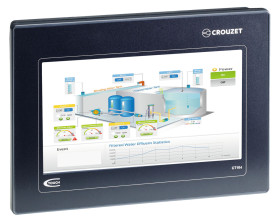 Ekran dotykowy HMI 4,3 cala Crouzet rozdzielczość: 480 x 272 TFT LCD IP65 RS-232/RS-485, USB 2.0 128 x 102 x 38,25 mm