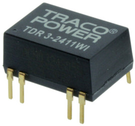 DC converter, 9-36 VDC, 3 W, 1 output, 15 VDC, 82 % efficiency, TDR 3-2413WI