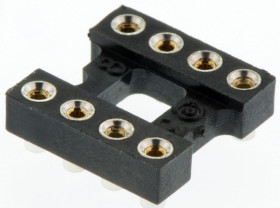Podstawka DIL 2.54mm Pitch 7.62mm Row Spacing 8-pinowe, Montaż powierzchniowy, 3A Aries Electronics