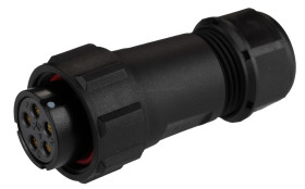 Złącze wielostykowe przemysłowe 5-pinowe Montaż na kablu Wtyczka RS PRO